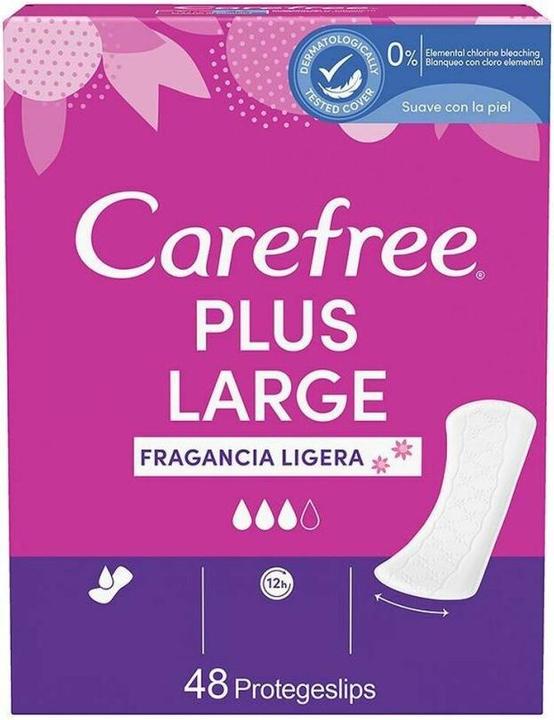 Actual product image Carefree PLUS LARGE protector fragancia ligera 48 uds (48 x)