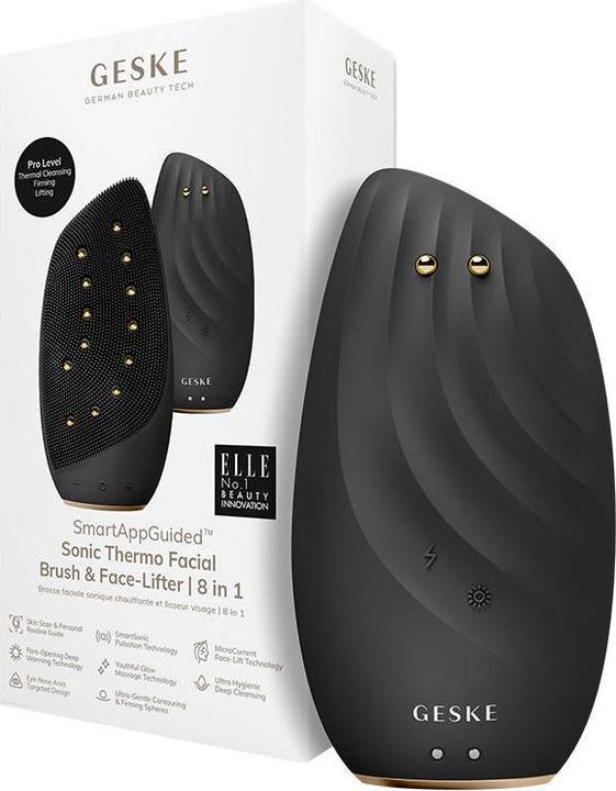Produktbild Konjac Sponge Soniczna szczoteczka termiczna & lifting do twarzy 8w1 Geske z Aplikacją (szary)
