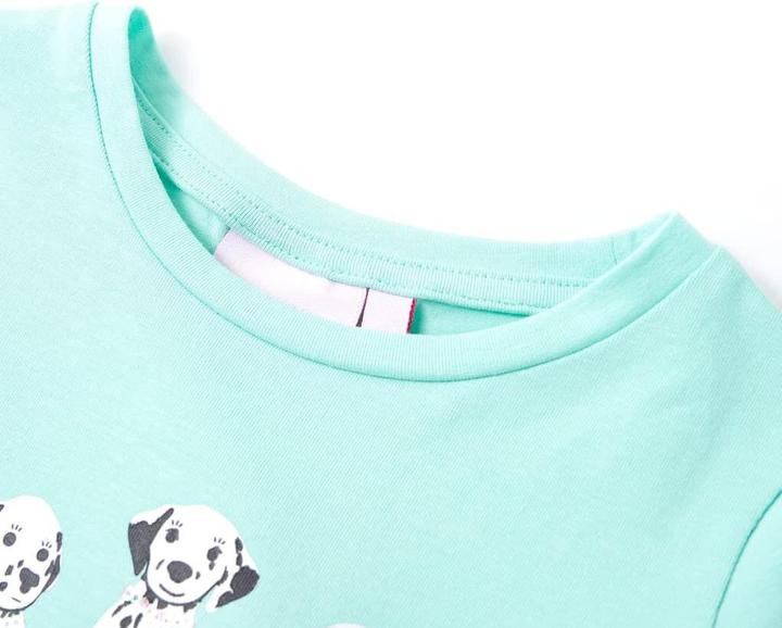 Immagine prodotto VidaXL Maglietta per bambini Verde menta chiaro 104,Materiale: 95 (104)