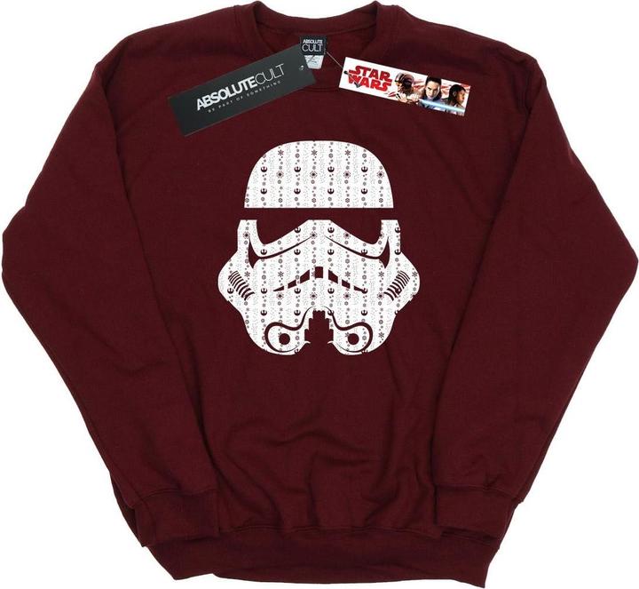 Star Wars Christmas Stormtrooper Helmet Sweatshirt (M)