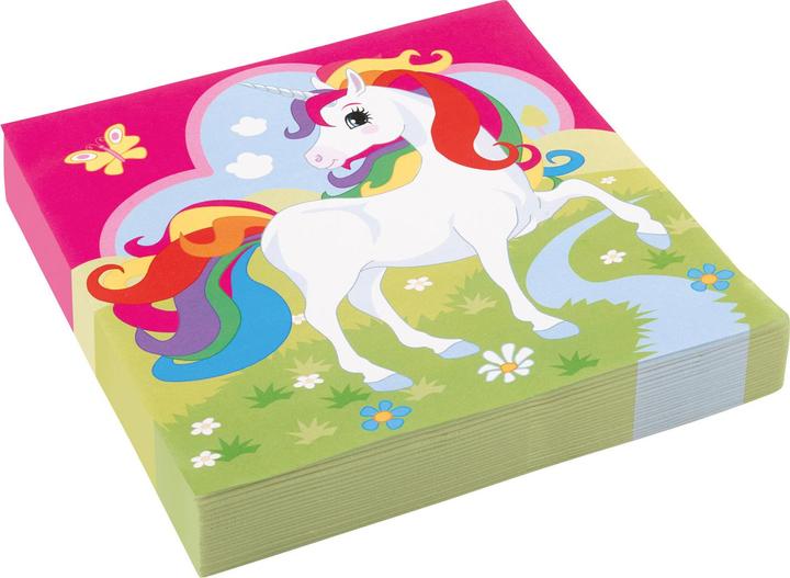 Amscan 20 Servietten Einhorn (20 x, 33 x 33 cm)