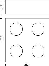 Actual product image Philips Box WGD LED Spot Ws 4flg. 2000lm (2000 lm)
