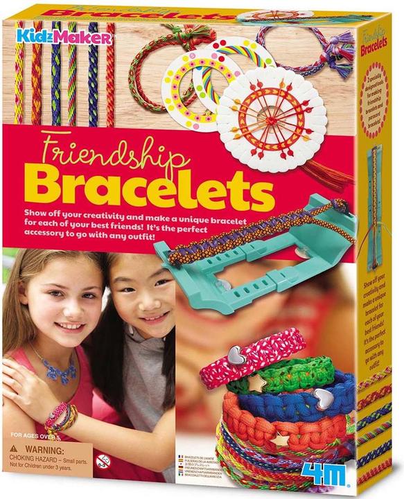 Actual product image 4M Craft Set Friendship Bracelets KidzMaker