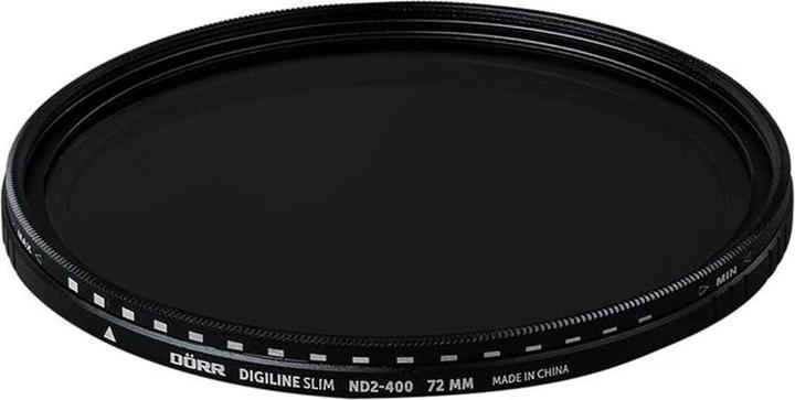 Image du produit Dörr Filtre gris Digiline Slim Variable ND2-400 - 72 mm (72 mm, Filtre gris neutre, 72 mm)