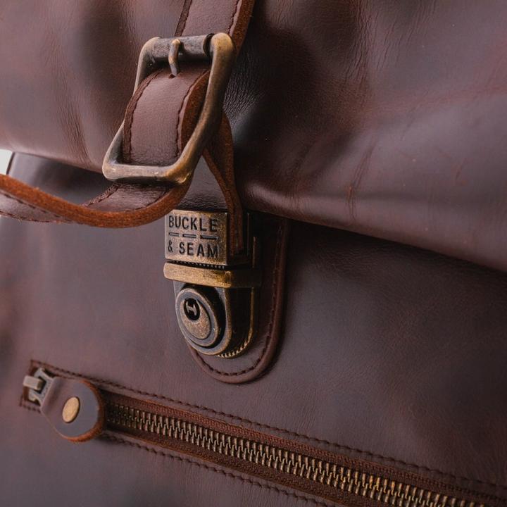 Actual product image Buckle & Seam Rolltop backpack Nomad Brown/Dots (30 l)