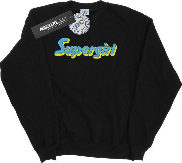 Supergirl Text Logo Sweatshirt Mädchen