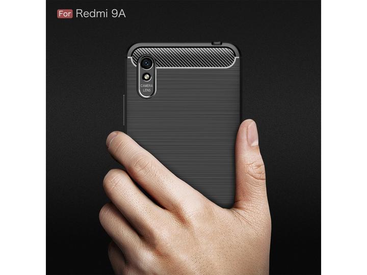 Produktbild Screenguard Xiaomi Redmi 9A Hülle Carbon Brushed Soft TPU (Xiaomi Redmi 9A)