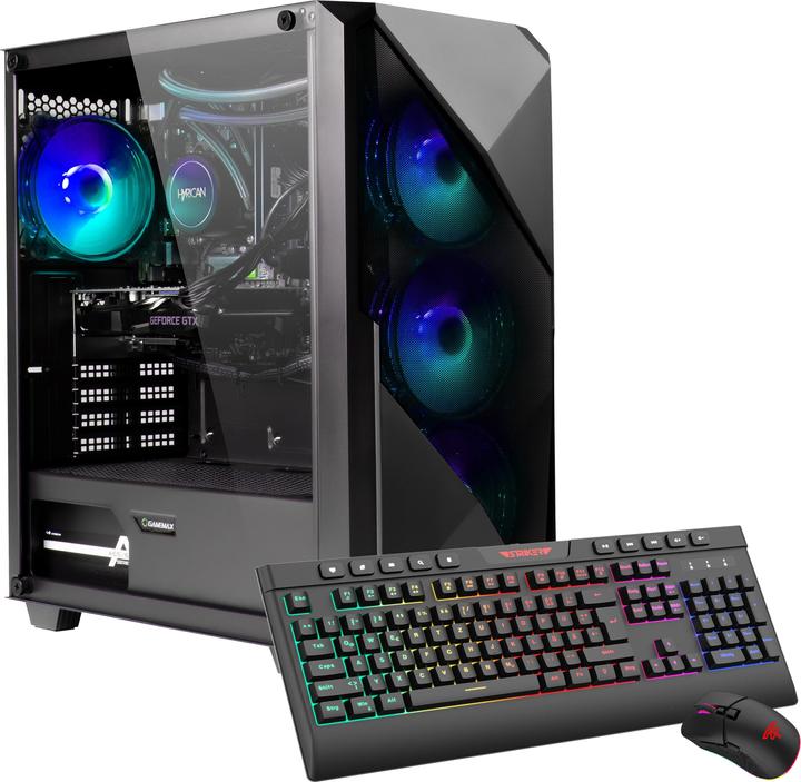 Actual product image Hyrican Gamemax Striker 7448 Ryzen 7 7800X3D 32GB/1TB SSD RTX 5070Ti Win11 (AMD Ryzen 7 7800X3D, 32 GB, 1000 GB, GeForce RTX 5070 Ti)
