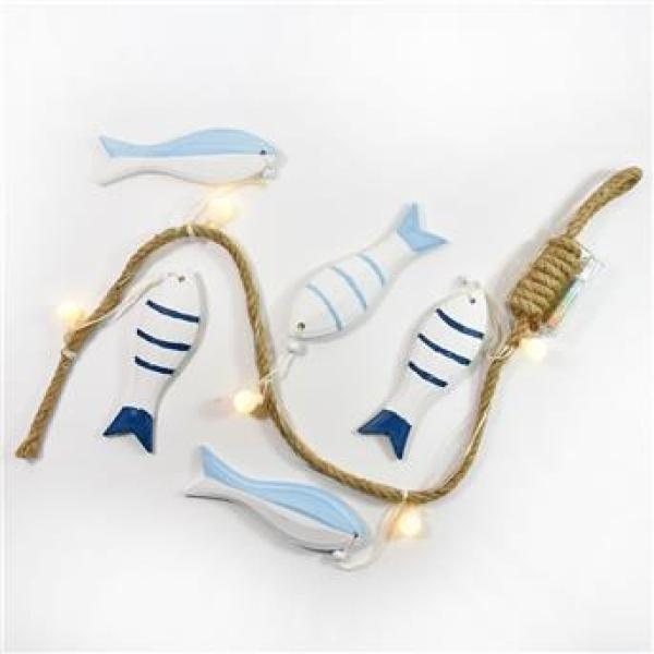 Produktbild Kögler Maritime Deko Girlande mit LEDs und Fischen