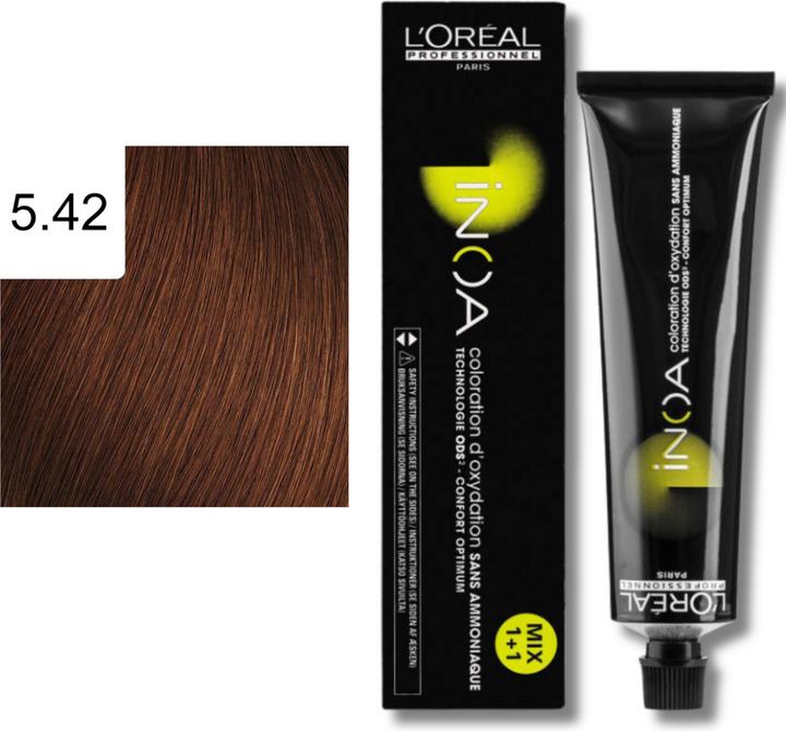 Immagine prodotto L'Oréal Professionnel Inoa (5.42 Castano chiaro Rame Irisé)
