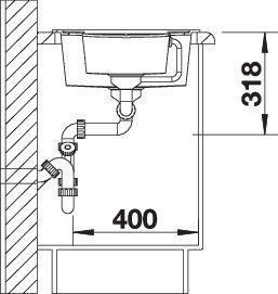 Produktbild Blanco Metra 6 S (Aufsatzspülbecken, 50 cm, 100 cm)