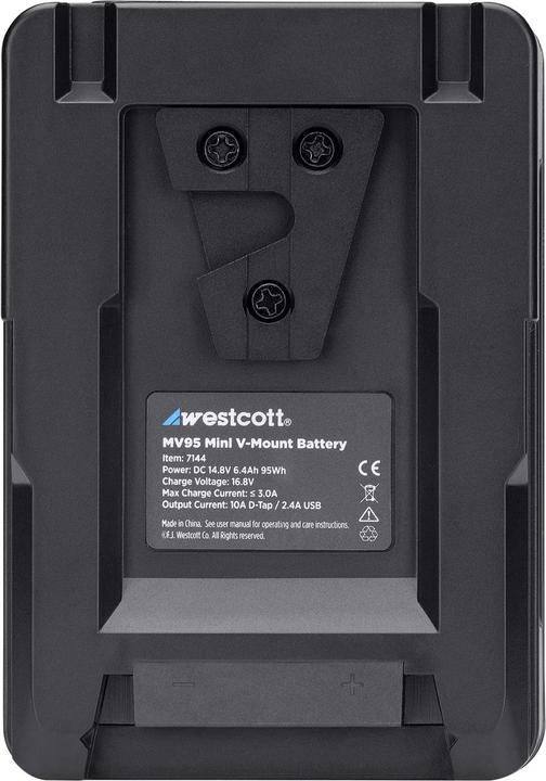 Image du produit Westcott MV95 Mini V Mount 14.8V Lithium ion Battery (95Wh) (éclairage de studio)