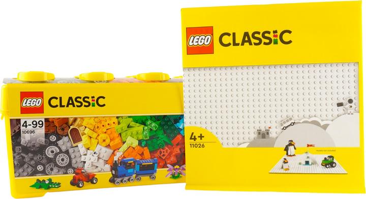 Actual product image LEGO Classic building block box + 1 white plate (10696, LEGO Classic)