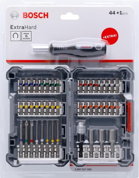 Actual product image Bosch Professional Zubehör Screwdriver bit set, 45 pieces (Cross Phillips PH 1", Cross Phillips PH 2", Cross Phillips PH 3", Cross Pozidriv PZ 1", Cross Pozidriv PZ 2", Cross Pozidriv PZ 3", Hexagonal (hexagonal) 3", Hexagonal (hexagonal) 4", Hexagonal (hexagonal) 5", Hexagonal (hexagonal) 6")