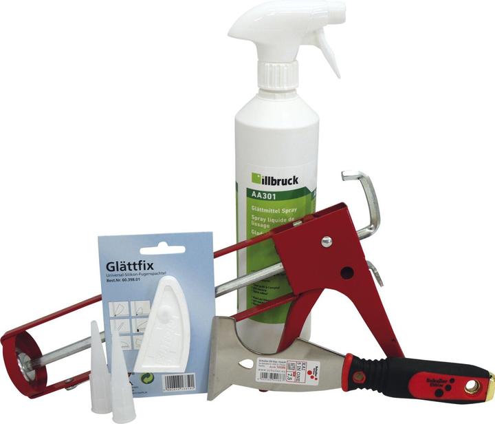 Vasalat Basis Silikonspritze mit Zubehör, Fugen Reparatur Set 5-teilig