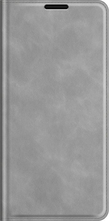 Actual product image Cazy Book Case Compatible with Realme GT Neo 3T - Cover Foldable Magnetic Synthetic Leather - Grey (Realme GT Neo 3T)