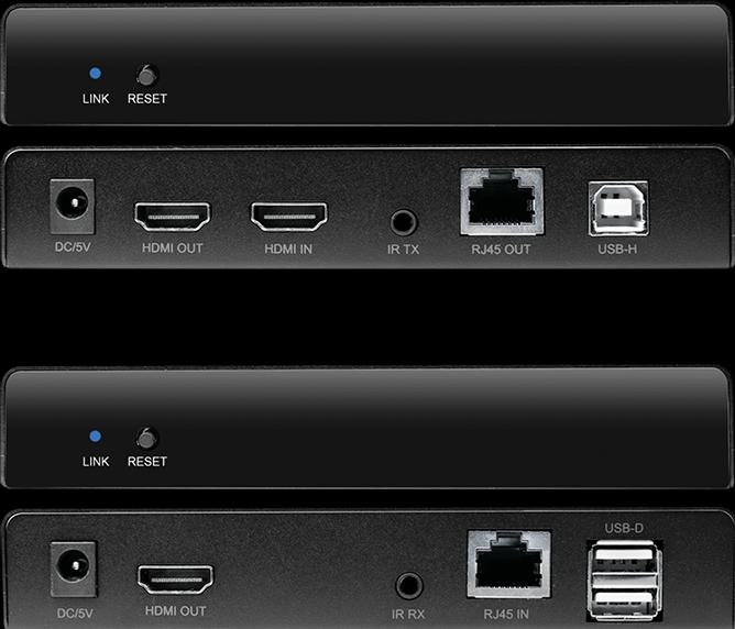 Produktbild LogiLink HDMI-Extender-Set über LAN, KVM, 2x USB-A, 1080p, HDCP, IR, Loop Out (Extender)