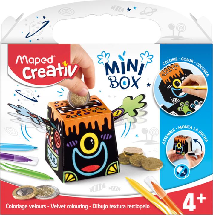 Produktbild Maped Bastelset Mini Box Spardose 7-teilig (3 x 20 x 20 cm)