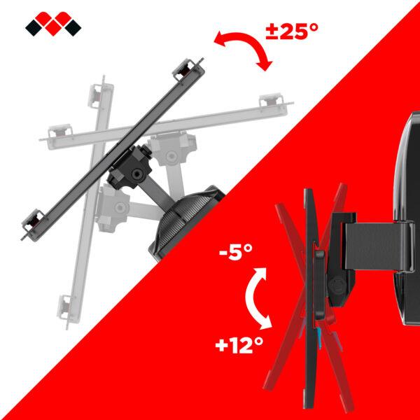 Image du produit Meliconi Supporto Monitor Slimstyle Plus 200ST Nero (Mur, 45", 30 kg)