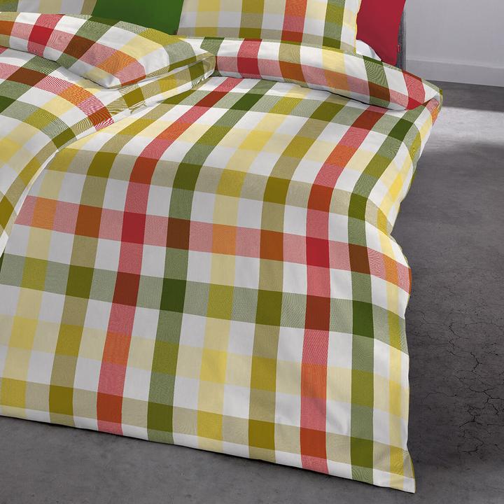 Produktbild Fleuresse gewebte Edelflanell Bettwäsche Lech Karo multicolor (Bettwäsche Set, 155x220 cm + 80x80 cm)