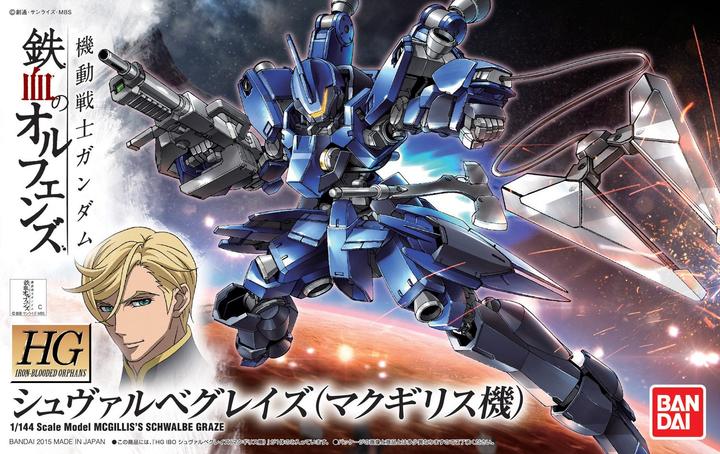 Produktbild Bandai GUNDAM - Model Kit - HG 1/144 - McGillis's Schwalbe Graze - 13cm