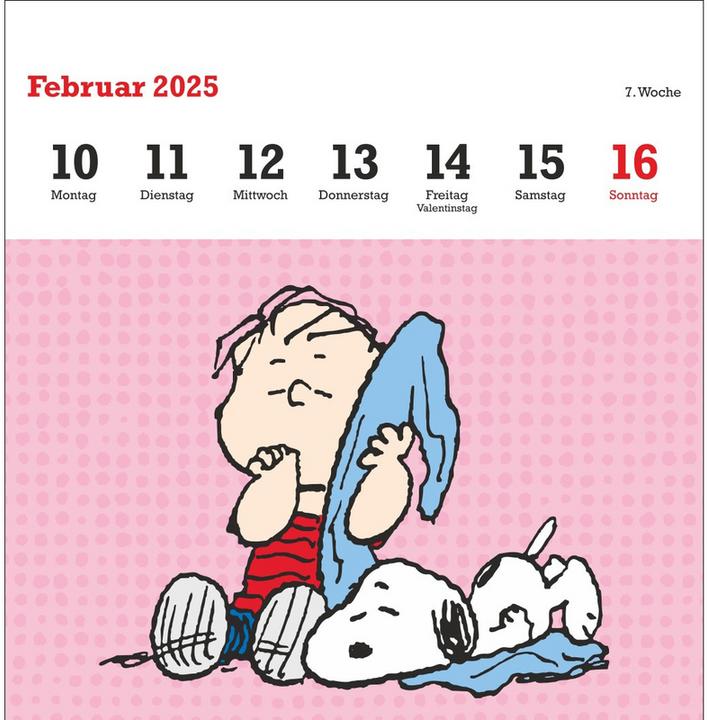 Produktbild Heye Peanuts Premium-Postkartenkalender 2025 (Deutsch)