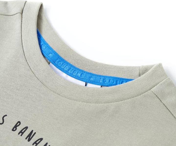 Actual product image VidaXL Children's T-shirt light khaki 116,Material: 100 (116)