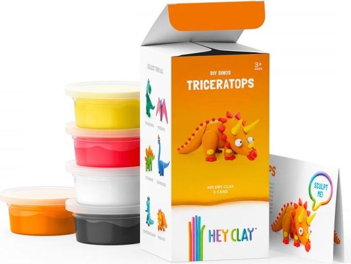 Actual product image Hey Clay Triceratops clay