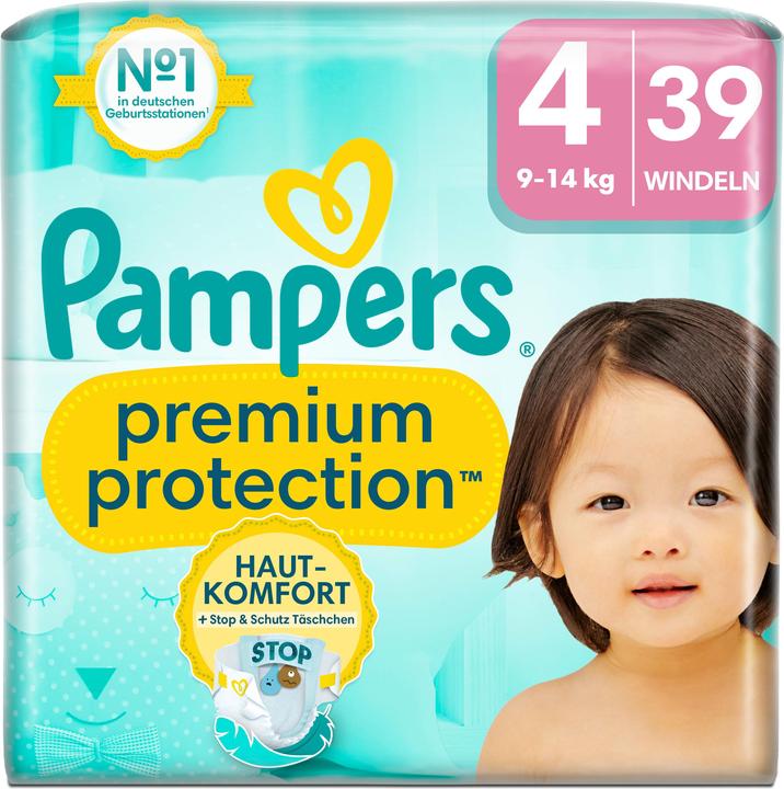 Produktbild Pampers Premium Protection (Gr. 4, Tragepack, 39 Stück)