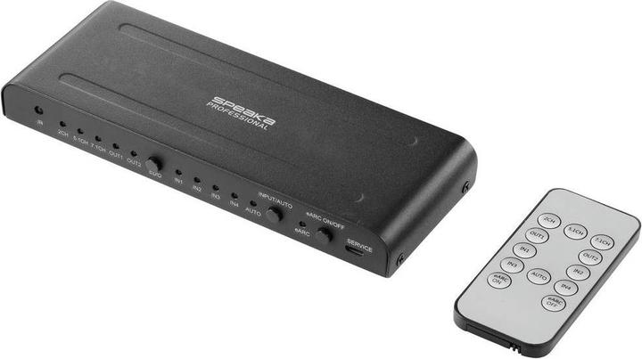 Produktbild SpeaKa Professional SP-HDA-550 4 Port HDMI-Switch ARC (Audio Return Channel) 409