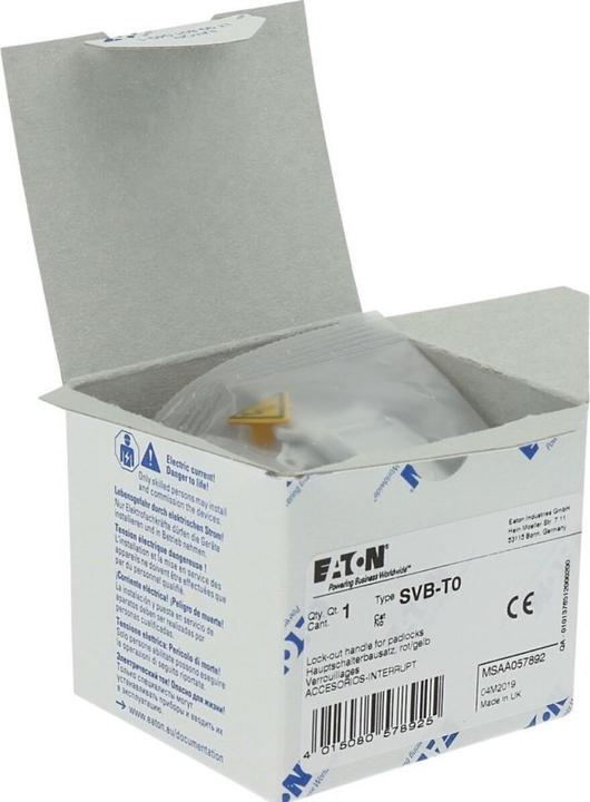 Produktbild Eaton Handle, red / yellow, lockable, for padl