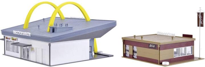 Actual product image Vollmer H0 McDonald's fast food restaurant with McCafé