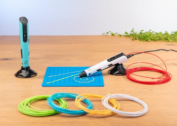Immagine prodotto Monox Penna 3D Big Pack, set iniziale con filamenti, tappetino in silicone, libretto di modelli - blu