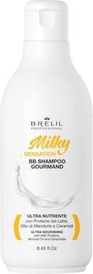Immagine prodotto Brelil Professional BB Gourmand Shampoo Sensazione Lattea per Capelli Nutriti e Lussureggianti 250ml 8.45fl. Oz (250 ml, Shampoo liquido)