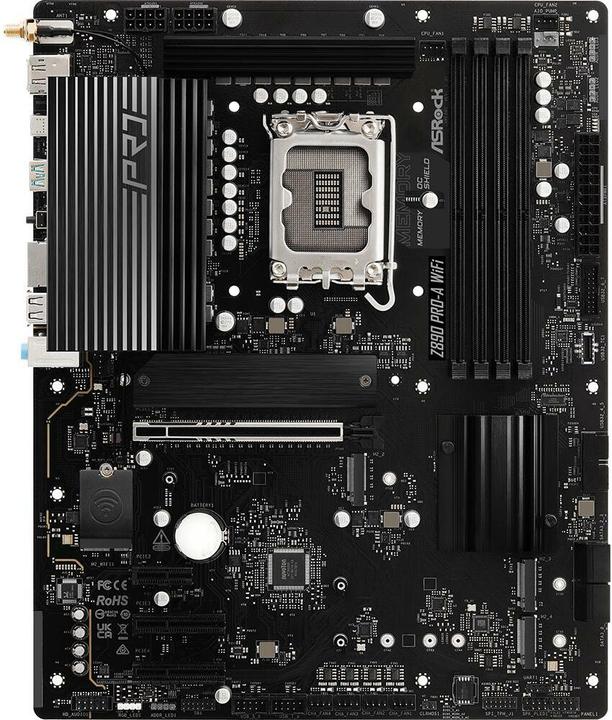 Actual product image AsRock Z890 Pro-A WiFi (LGA 1851, Intel Z890, ATX)