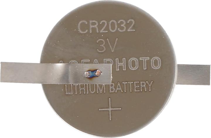 Actual product image AccuCell CR2032 Lithium Marken Batterie mit Lötfahnen in Z-Form (CR2032, 210 mAh)
