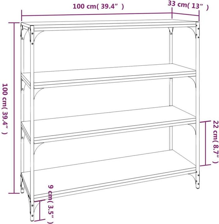 Produktbild VidaXL Leska (100 x 33 x 100 cm)