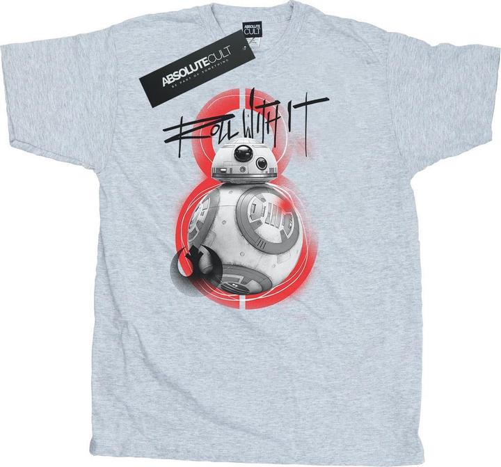Star Wars The Last Jedi BB8 Roll With It TShirt (L)
