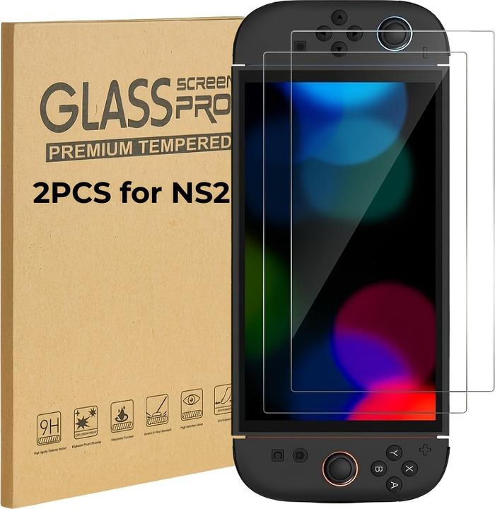 Image du produit PhoneLook Pack de 2 vitres de protection d'écran en verre trempé pour Nintendo Switch 2 (Switch 2)
