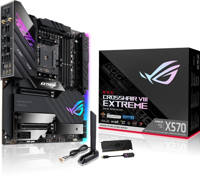 Actual product image ASUS ROG Crosshair VIII Extreme ROG (AM4, AMD X570, E-ATX, ATX)