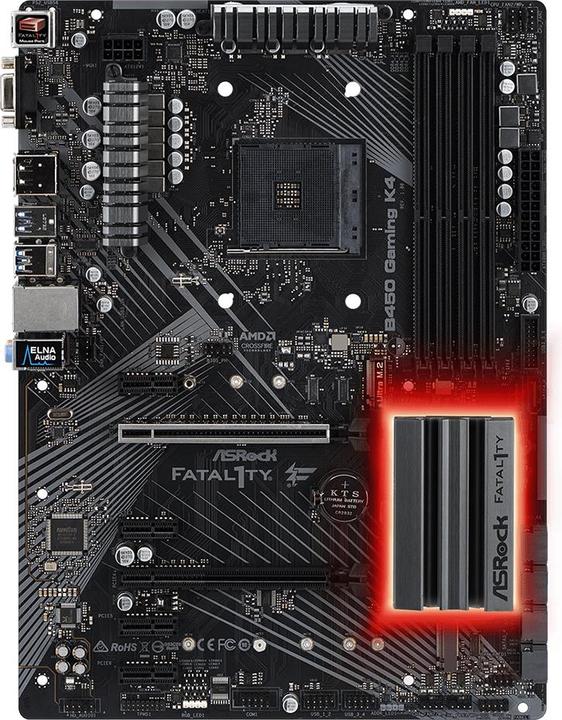Produktbild AsRock B450 Gaming K4 (AM4, AMD B450, ATX)