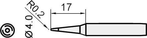 Actual product image Yihua 900M-T-I soldering tip (Soldering tip)