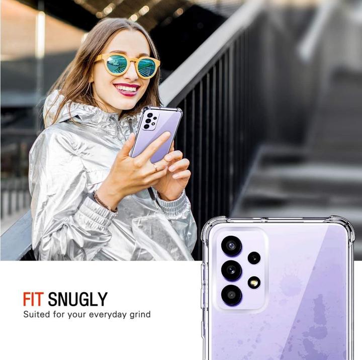 Produktbild Screenguard Samsung Galaxy A72 Hülle Crystal Soft Airbag Bumper (Samsung Galaxy A72)
