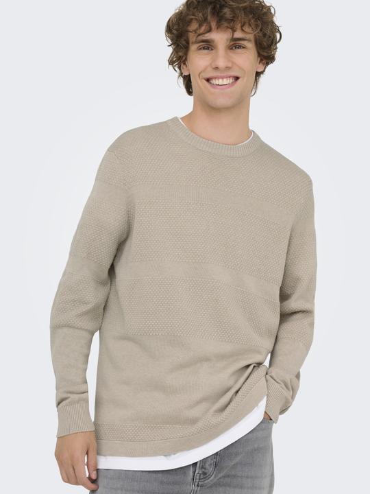 Actual product image Only & Sons Onsmalik Reg 12 Pinaple Crew Knit (L)
