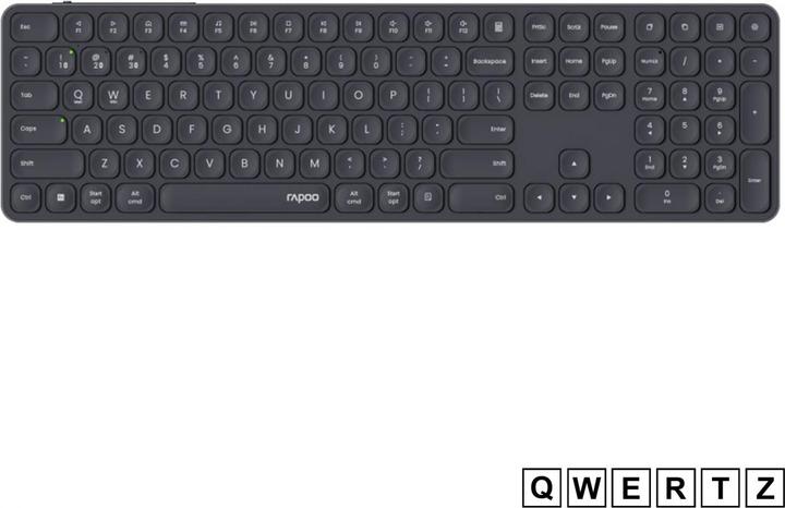 Actual product image Rapoo E9810M Dunkelgrau Kabelloses Multimodus Deskset (DE, Wireless)
