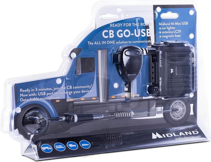 Produktbild Midland CB GO USB, M-Mini + Antenne LC29