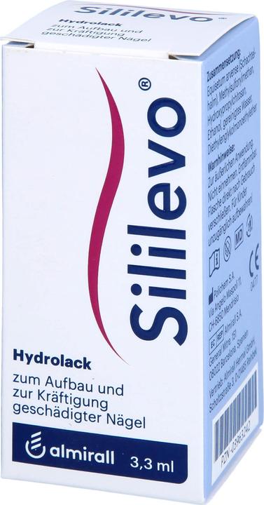 Actual product image Almirall Sililevo Hydro Varnish for building up and strengthening damaged nails, 3.3 ml solution (3.30 ml)
