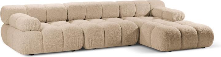 Actual product image Micadoni Velvet Modular Right Corner Sofa, "Bellis", 4 Seats, 282x155x70 Made in Europe (Corner sofa)