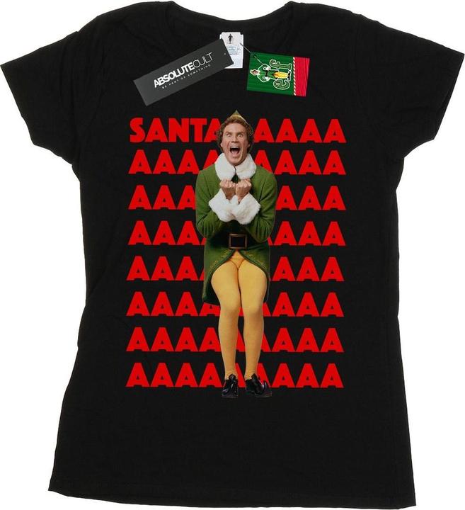Elf Buddy Santa Scream TShirt (M)
