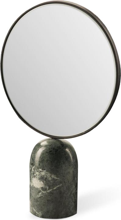 Produktbild Pols Potten Runder Standspiegel aus Marmor 34 cm - Grün (Ø 34 cm)
